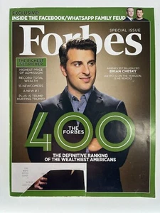 Forbes Magazine October 2018 -  Wealthiest 400 Cover - Brian Chesky AirBnB - Picture 1 of 4