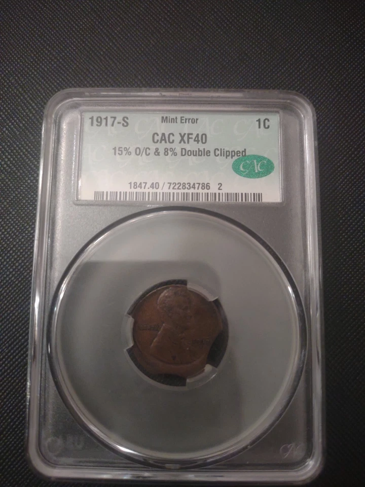 1917 年双夹薄荷错误小麦便士 — 第 1/4 张图片