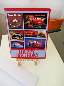 DISNEY ~ CARS HAPPY BIRTHDAY GREETING CARD A2 - Picture 1 of 3