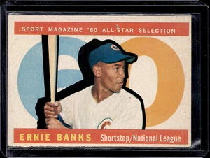1960 Topps #560 Ernie Banks All Star High Number Cubs (HOF) LOW GRADE (pinhole) - Picture 1 of 2