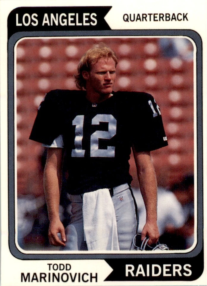 1992 SCD #83 Todd Marinovich Los Angeles Raiders - Image 1 of 2