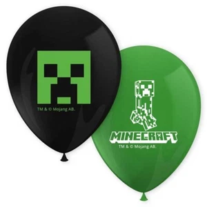 8 MINECRAFT BALLOONS - GENUINE LICENSED GAMING BIRTHDAY PARTY - FAST DISPATCH - Picture 1 of 1