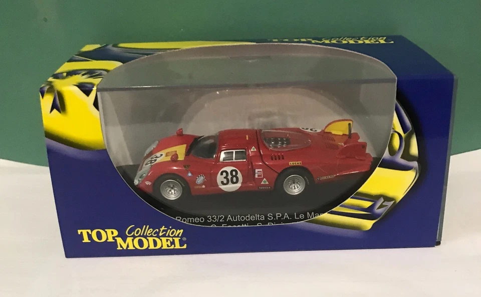 Die Cast 1/43 Modellino Auto Top Model Collection Alfa Romeo 33/2 Autodelta 1968 - Immagine 1 di 1