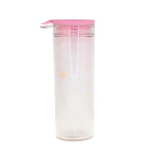 Starbucks Pink Sakura Cherry Flower Blossom Acrylic Water Bottle Tumbler 12 Oz - Picture 1 of 3