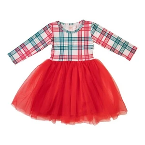Vestido tutú a cuadros de Navidad para niña Mila & Rose - Imagen 1 de 3