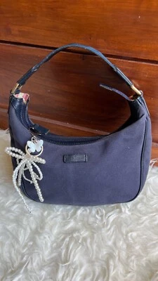 Auténtico Gucci Outlet Lona Mini Hobo Raro Foto 1 de 4