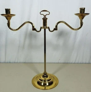 Beautiful Vintage Brass Swan Swing Arm Adjustable Candelabra Candle Stick Holder - Picture 1 of 10
