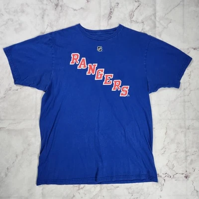 Reebok NHL New York Rangers Chris Kreider #20 T Shirt Blue Size Large - Image 1 of 4