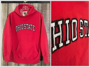 Ohio State Hoodie XS Steve & Barry’s Red Pullover Embroidered Logo Vintage Fit - Picture 1 of 8
