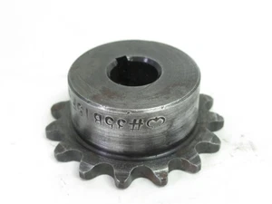 234753 Old-Stock; Tri Clover 35B15F-1/2 Sprocket; #35; 1/2"ID; 15-Teeth - Picture 1 of 3
