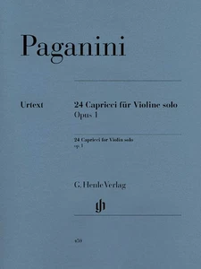 Paganini 24 Capricci Op 1 Violin Solo Henle Urtext Classical Sheet Music Book - Picture 1 of 1