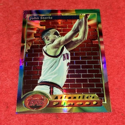 Topps Finest John Starks #95 1993-94 refractor paralelo Foto 1 de 4