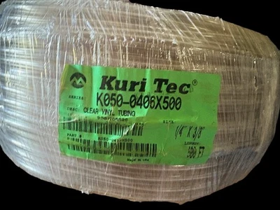Tubo flexível de PVC KURI TEC K050-0406X500 55 PSI A 70°F--3/8"X.125"X500FT - Imagem 1 de 2