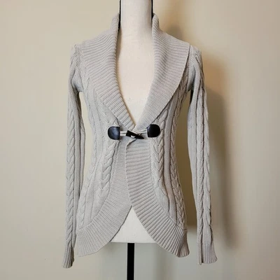 Fenn Wright Manson Size S Cable Fisherman Knit Shawl Collar Cardigan Sweater - Image 1 of 4