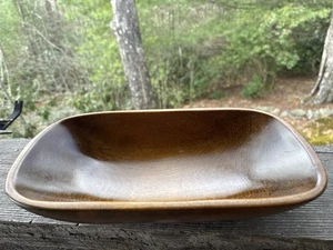 Vintage Kennedy Brothers Bristol VT Wooden Bowl 13x7.5 Mid Century Modern - Picture 1 of 4