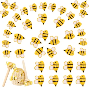 60 Teile Hummel zum Basteln Flatback Honigbiene Deko für DIY Kranz Puppenhaus Be - Bild 1 von 7