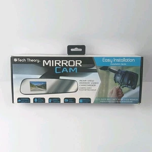 Rear View Mirror Video Camcorder Mirror Cam Tech Theory Easy Install Any Car New - Picture 1 of 5