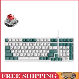 K3 Wired Mechanical Keyboard Backlit for PC Russian (White Green Red Switch) - Bild 1 von 9