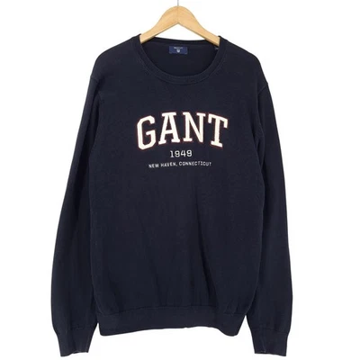 Pulóver Vintage GANT Para Hombre Azul De Algodón Tamaño L - Imagen 1 de 4