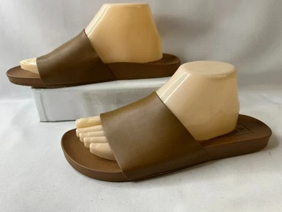 Sandalias deslizables de cuero marrón VANS Decon / para mujer / talla 10 nuevas Foto 1 de 4