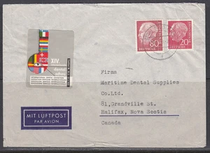 Alemania - Febrero 1959 Cubierta Publicitaria a Canadá - Imagen 1 de 1