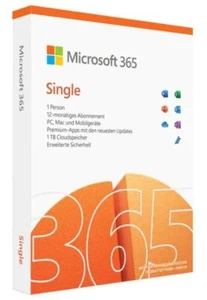 Microsoft 365 Single (1U/1Y) PC/MAC ESD - Photo 1/1