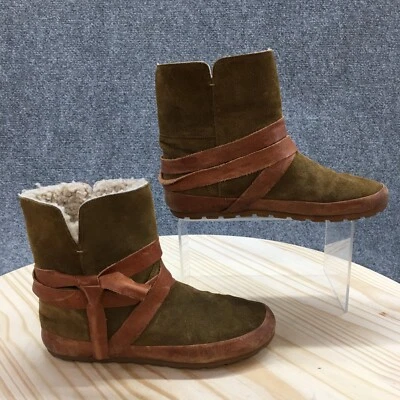 Isabel Marant Botas Mujer 35 Nygel Verde Lluvia Punta Redonda Piel de Oveja Tobillo Top Foto 1 de 4