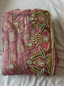 Pink Saree - Picture 1 of 10