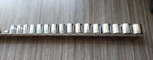 Craftsman Sockets 3/8 Drive with Holder, 16 Various Pieces **USA** - Picture 1 of 4
