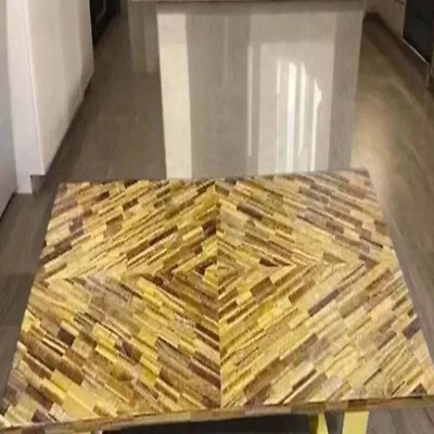 24"x36"Exclusive Tiger Eye Dining Table Top Handmade Arts Hallway Furniture Deco - Image 1 of 4