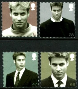 GREAT BRITAIN - 2003 '21st BIRTHDAY of PRINCE WILLIAM' Set of 4 MNH [D0774] - Imagen 1 de 1