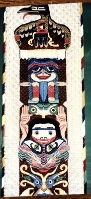 TOTEM Needlepoint Pattern Book and Canvas w/Pre- Marked Outline (1993) - Image 1 of 4