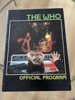 THE WHO Official TOUR BOOK Schlitz Rocks America Tour 1982 Concert Program Book