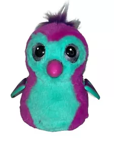 Hatchimals interaktiver Pengula Plüsch interaktiv bewegliches leichtes Spielzeug rosa blaugrün kein Ei - Bild 1 von 10