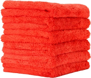 Red Microfiber Towel for Car - Ultra Absorbent - Car Drying, Polishing, Buffing - Picture 1 of 6