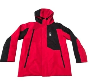 Spyder Youth Boys Full-Zip Flyte Ski Jacket Red/Black - Picture 1 of 2