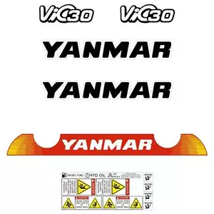 Yanmar VIO30-6 Decals Stickers Kit Set Mini Excavator - Picture 1 of 1