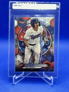 2023 Bowman’s Best Wyatt Langford TP-30 Prospect Refractor | Texas Rangers - Picture 1 of 2