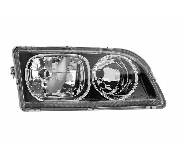 VOLVO S40 1 2002-2003 BLACK WITH CHROME RINGE VP1377P RIGHT HEADLIGHT RHT  — 第 1/1 张图片