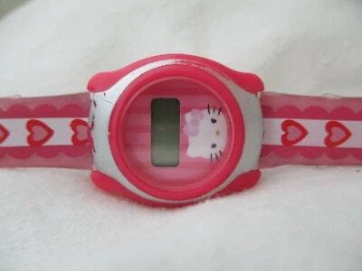 Reloj Digital Samni Hello Kitty LCD Corazones Rosas Moderno Lindo Elegante SIN PROBAR Foto 1 de 4