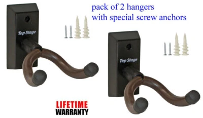 2-Pack Guitar Bass Banjo Mandolin Hanger Hook Holder Wall JX18-BL-Q2 - Image 1 of 4
