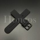 20 22 Mm Black/bd Silicone Rubber Watch Band Strap Fits For Tissot Quick Release