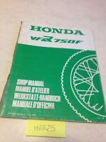 88 supplément manuel atelier Honda VFR750F VFR750 F VFR 750 Shop manual éd