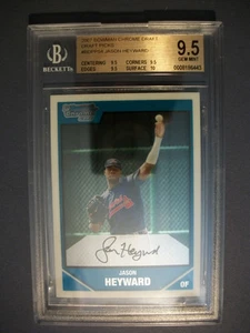JASON HEYWARD 2007 Bowman Chrome Draft Prospects #54 BGS GEM MINT 9.5 RC Braves - Picture 1 of 1