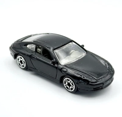 Coche deportivo fundido a presión MotorMax #6019 Porsche 996 negro 1:64 Foto 1 de 4