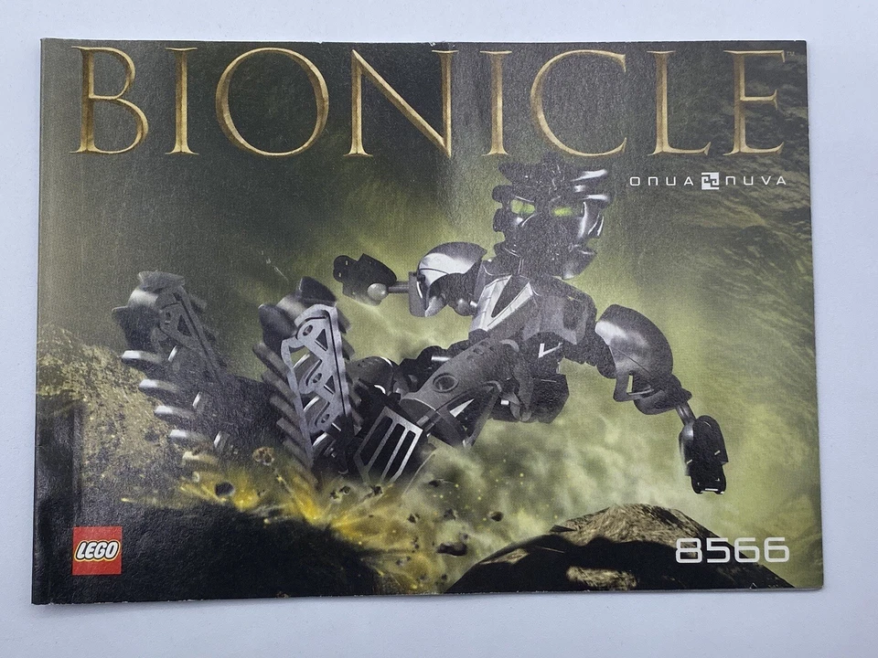 LEGO Bionicle ONUA Nuva (8566) ~ INSTRUCTIONS MANUAL Only Book Official - Image 1 of 1