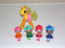 LALALOOPSY Mini Doll Gem Jewel Bundle Clarity / Dazzle Bijou + Sugar Fruit Pony
