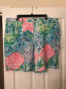 Neu mit Etikett Lilly Pulitzer Beaumont Herrenshorts bunt Bohemian Queen 40R - Bild 1 von 10