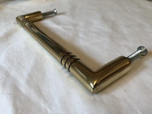 ART DECO SOLID BRASS 192mm D HANDLE Kitchen/Bedroom Cabinet/Cupboard Drawer Pull - Picture 1 of 2