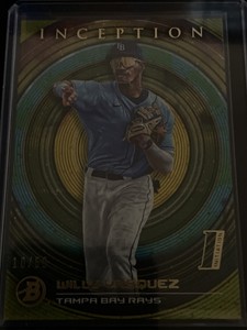 2022 Bowman Inception Willy Vasquez #10/50 Rays